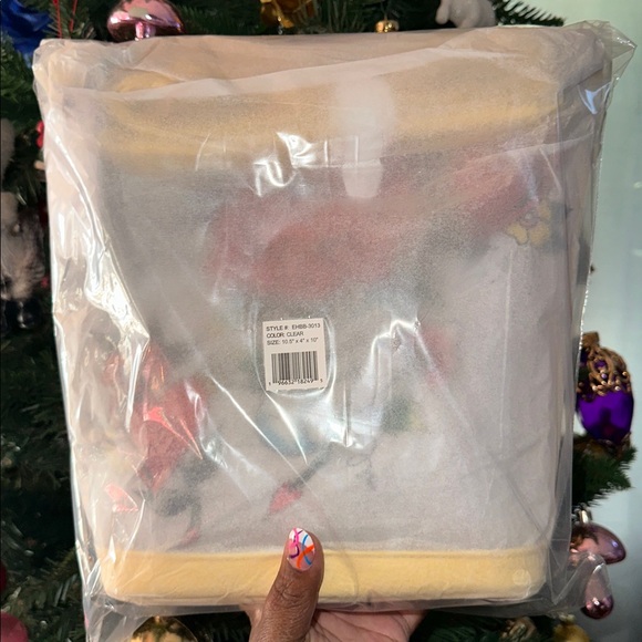 Ed Hardy Yellow Floral with Hearts Transparent Tote Or Crossbody Bag - Picture 3 of 3